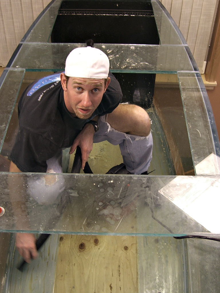 Randy Cleaning a Tank